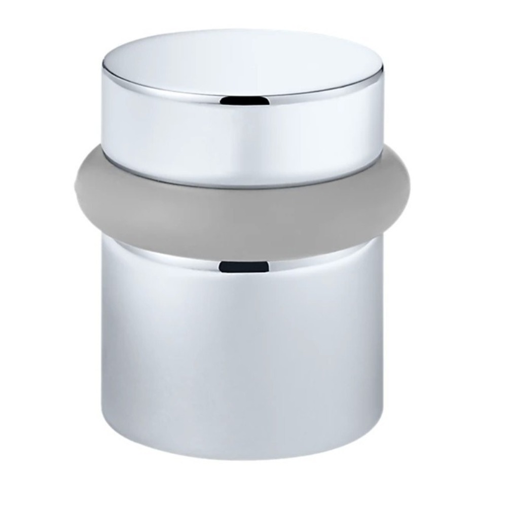 Baldwin 4505260 Universal Floor Bumper Door Stop, Polished Chrome